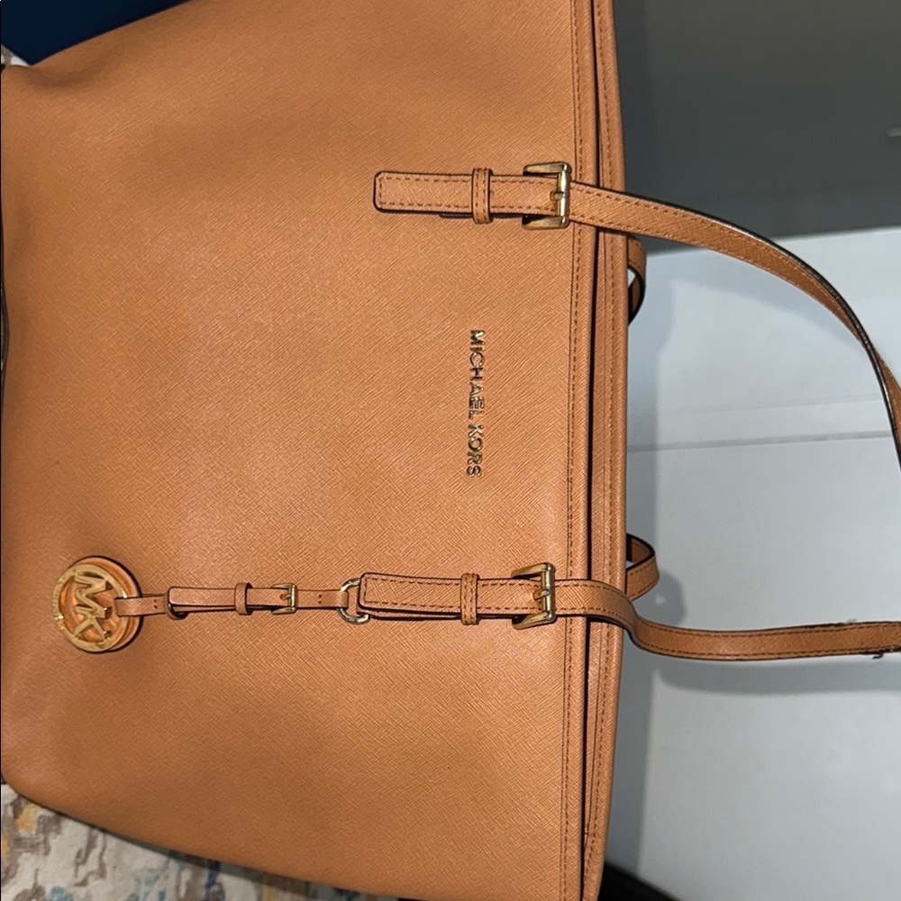 Michael Kors Tan Leather Tote Bag